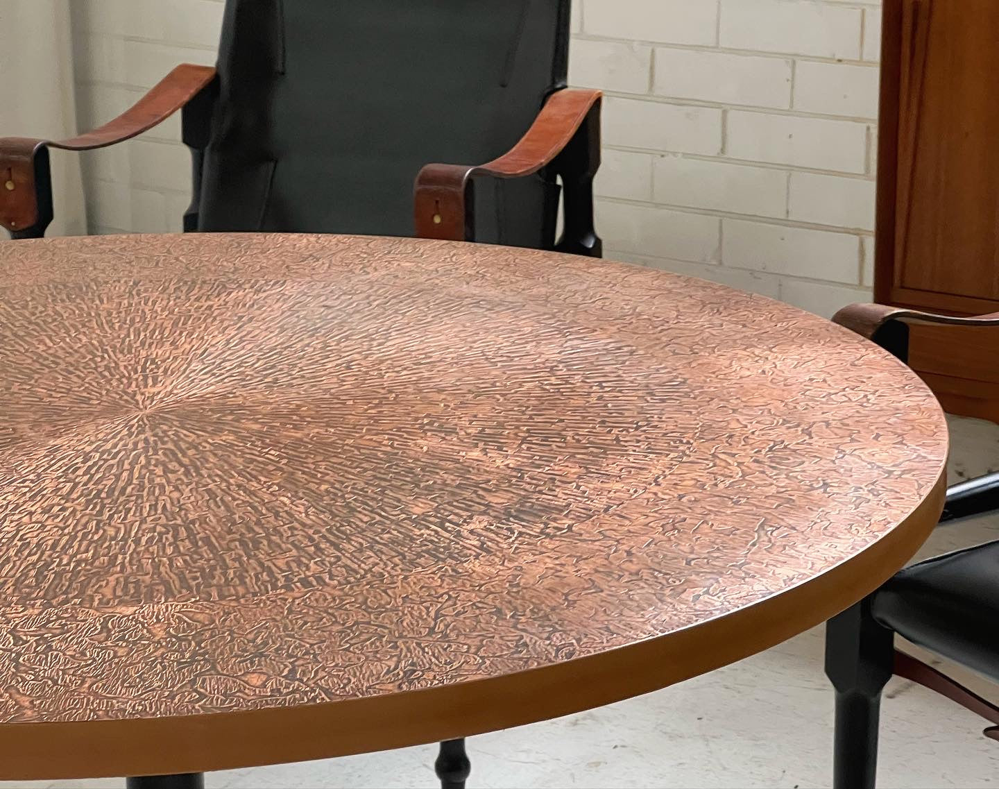 Restored Mid Century Copper Table