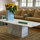 Large Callacatta White Marble Coffee Table