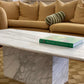 Large Callacatta White Marble Coffee Table