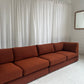 - Restored Bespoke Rust Boucle Modular Sofa and Armchair Set