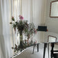 Large Custom Curved Mirrored Table