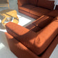 - Restored Bespoke Rust Boucle Modular Sofa and Armchair Set