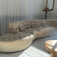 Vintage Curved Modular Sofa