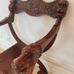 Curved Walnut Italian Savonarola Chair