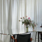 Large Custom Curved Mirrored Table