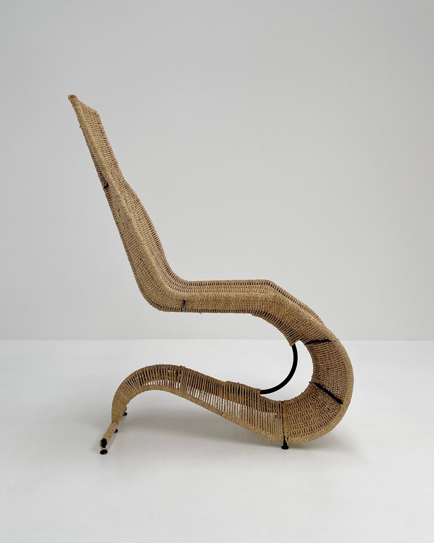 Tom Dixon “Bolide” Woven Seagrass Chair