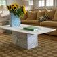 Large Callacatta White Marble Coffee Table