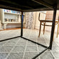 Custom Large Marble and Brass Dining Table
