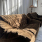 Restored Vintage Chocolate Velvet Sofa
