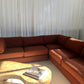 - Restored Bespoke Rust Boucle Modular Sofa and Armchair Set