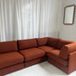 - Restored Bespoke Rust Boucle Modular Sofa and Armchair Set