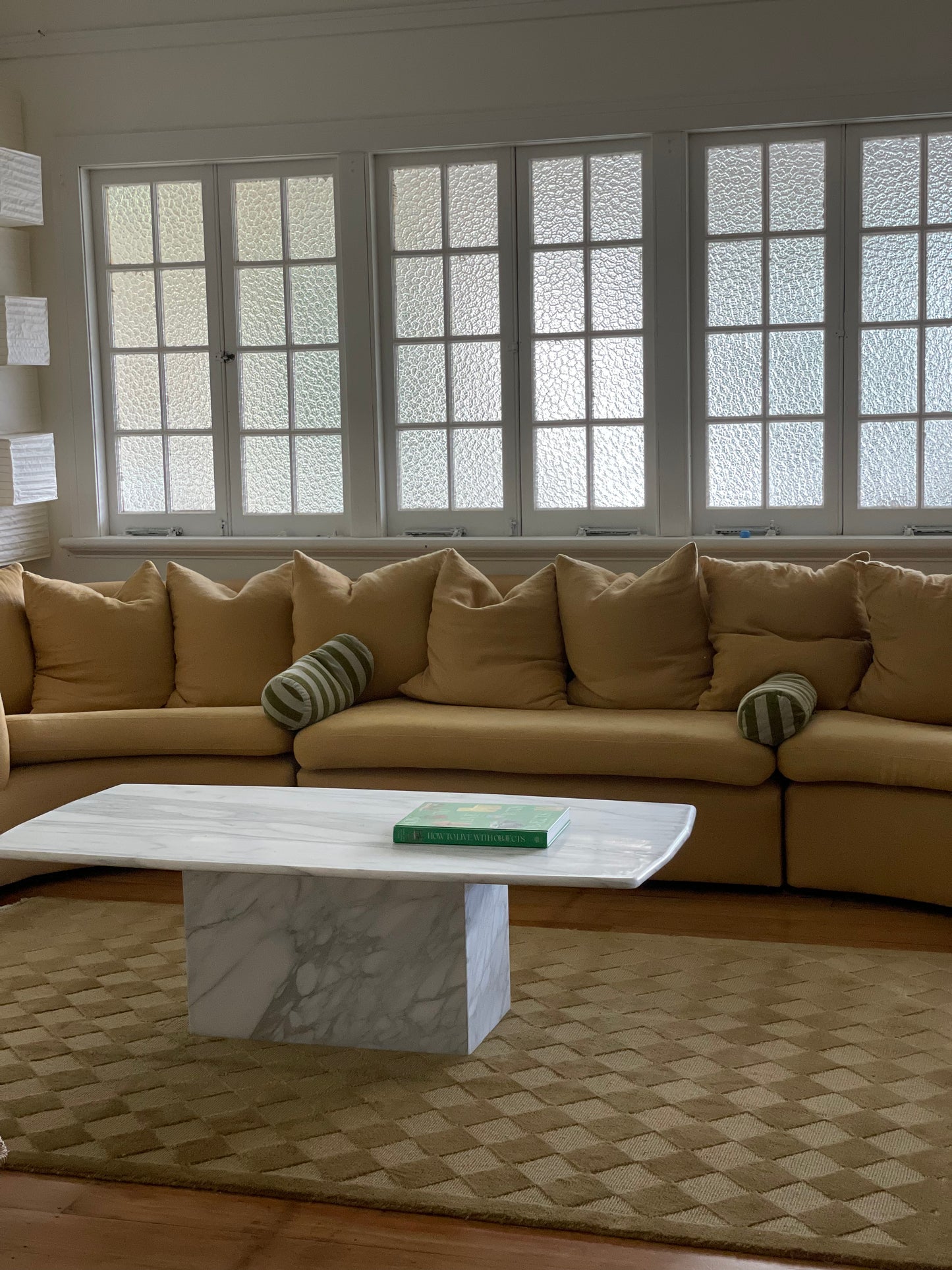 Large Callacatta White Marble Coffee Table