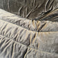 Restored Vintage Chocolate Velvet Sofa