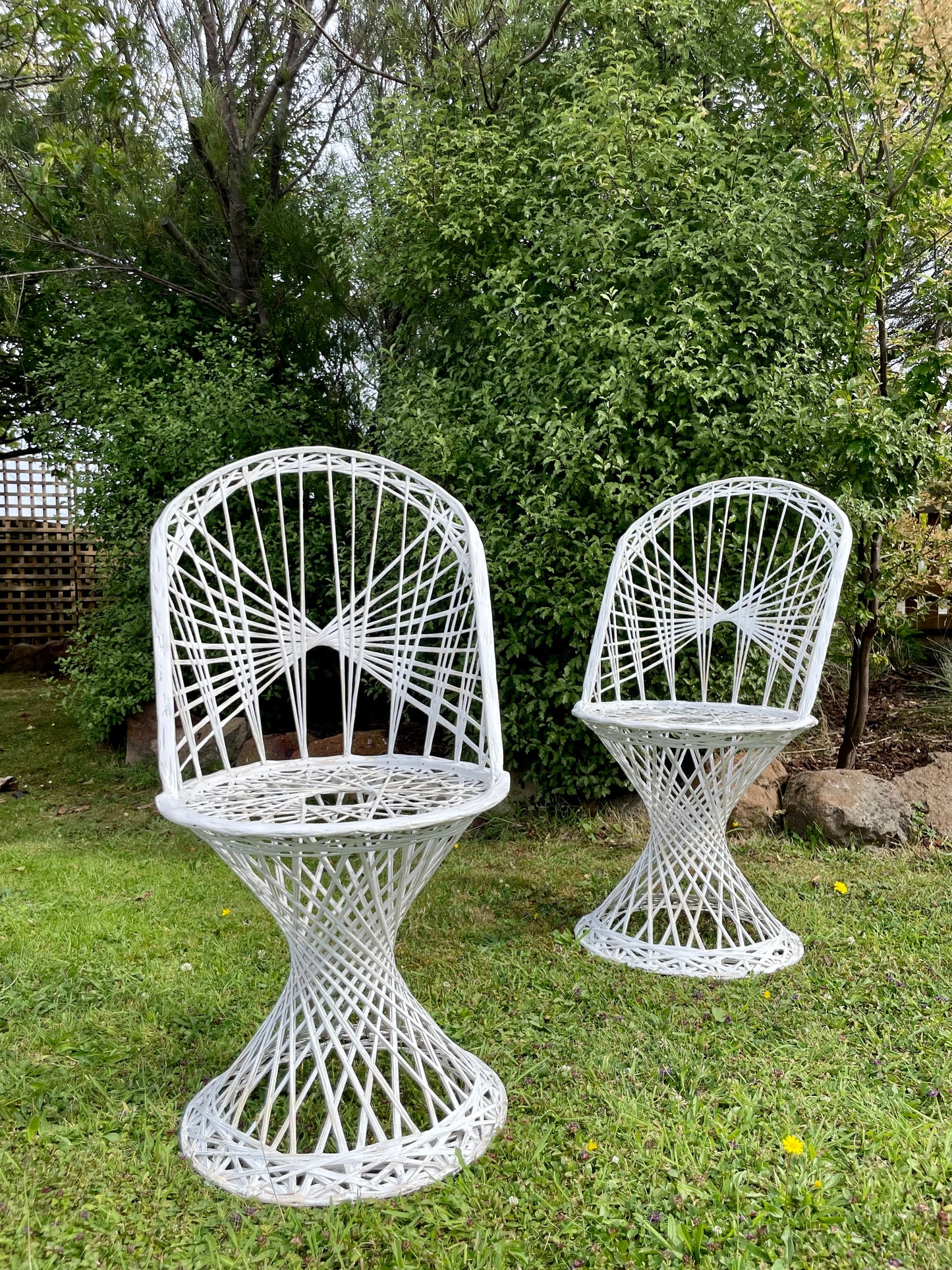 Set of Four Vintage Russell Woodard Spun Fibreglass Chairs