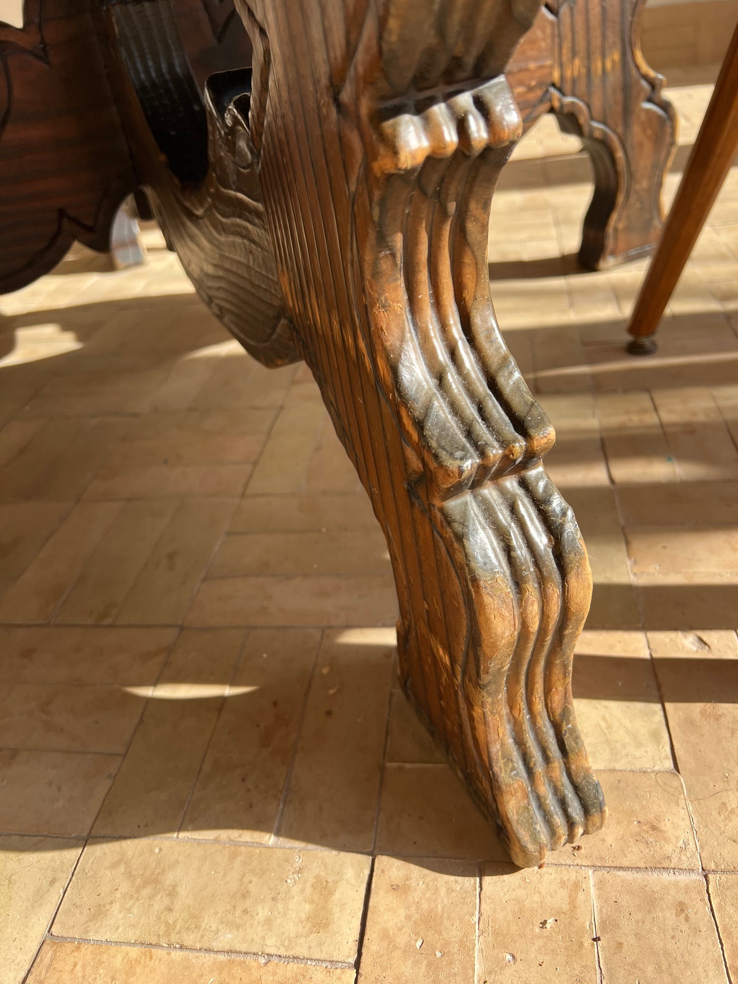 Vintage Spanish Round Dining Table