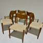 - Set of Six Danish Niels Moller #71 Dining Chairs