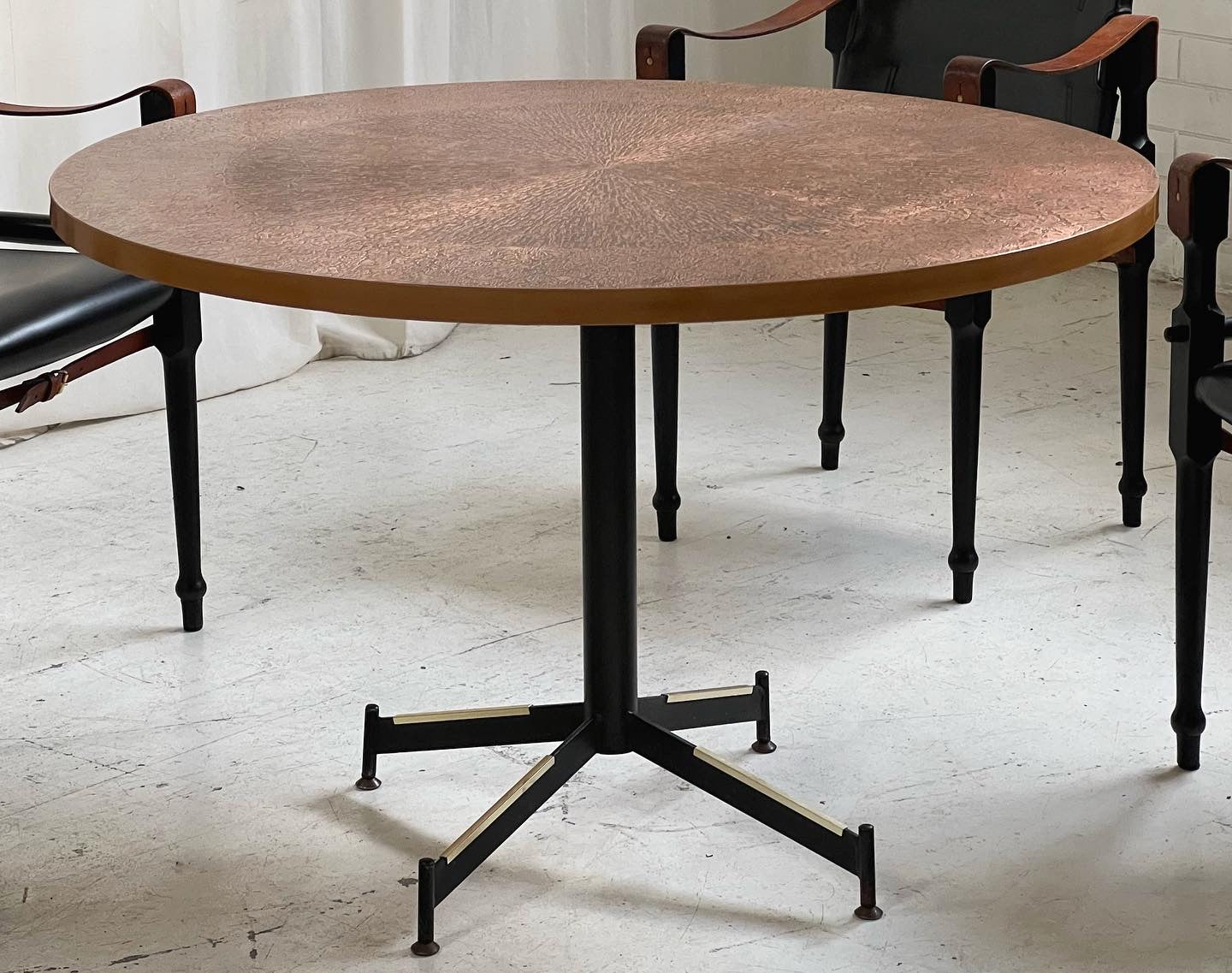 Restored Mid Century Copper Table