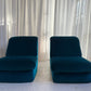 Vintage Velvet Modular Chair - Two Available