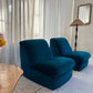 Vintage Velvet Modular Chair - Two Available