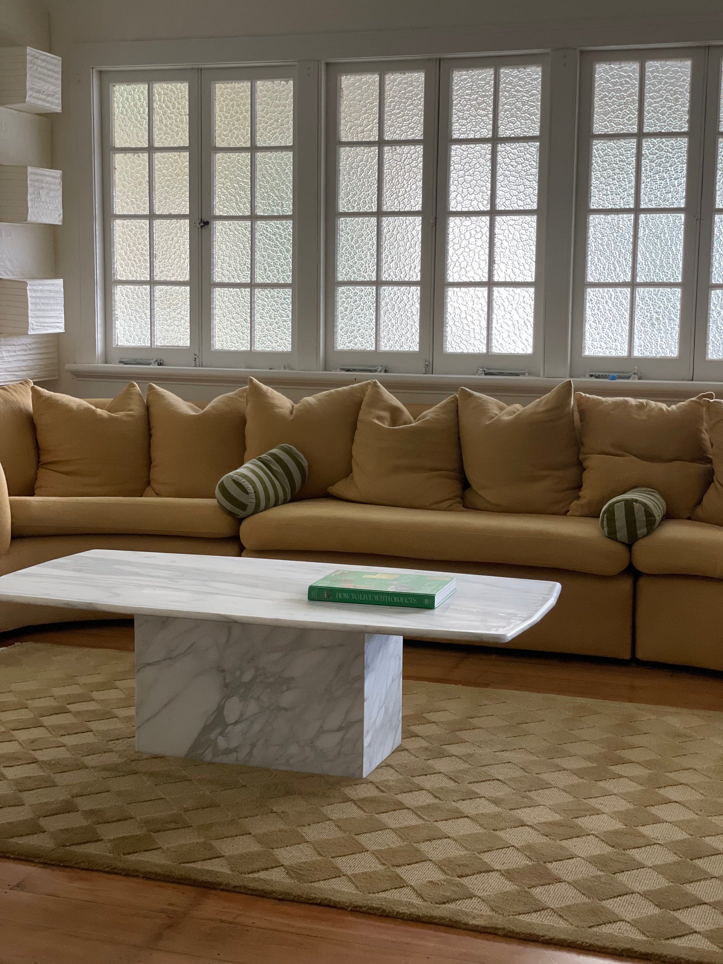 Large Callacatta White Marble Coffee Table