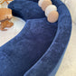 Bespoke Navy Velvet Curved Modular Sofa