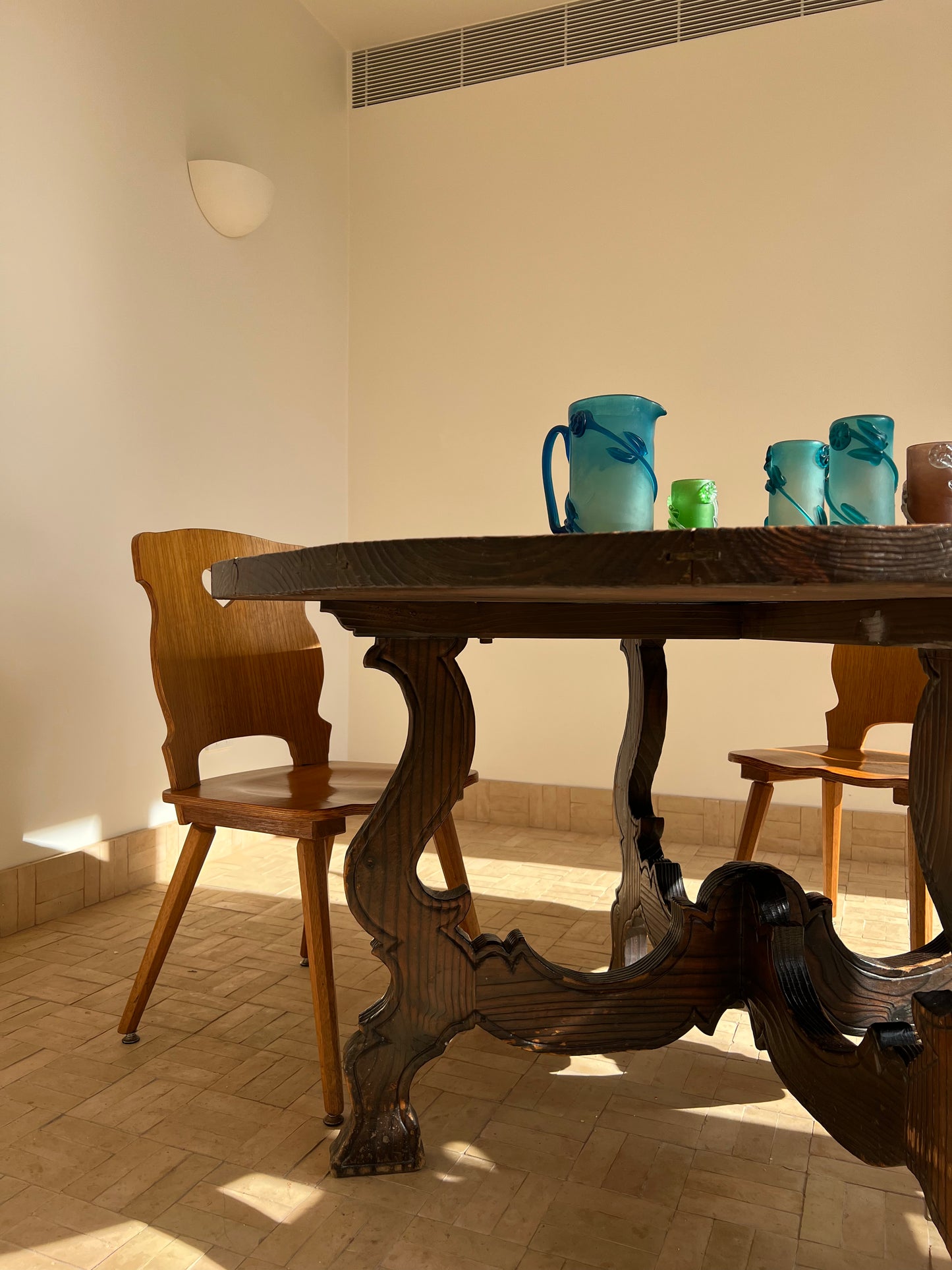 Vintage Spanish Round Dining Table