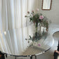 Large Custom Curved Mirrored Table