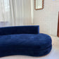 Bespoke Navy Velvet Curved Modular Sofa