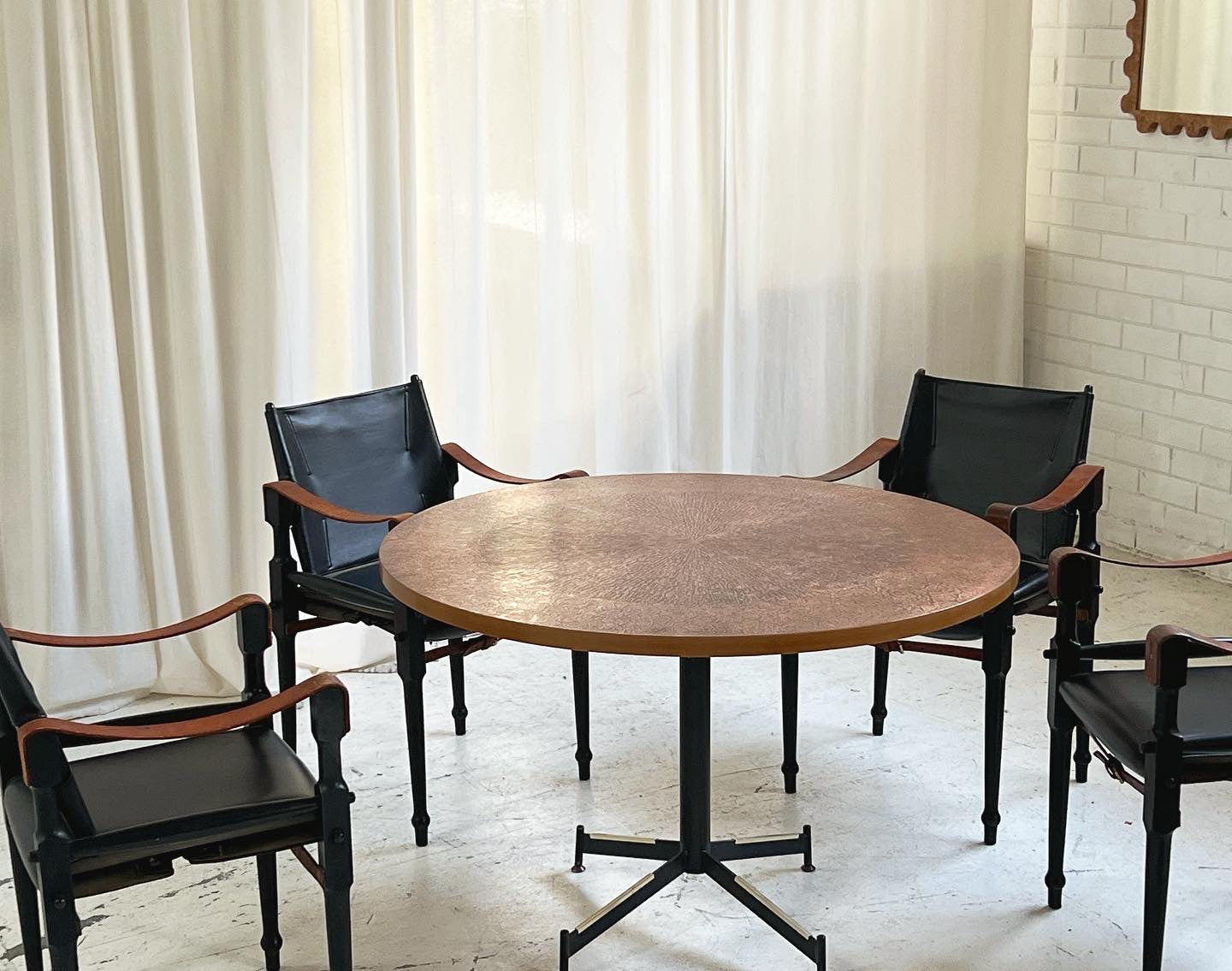 Restored Mid Century Copper Table