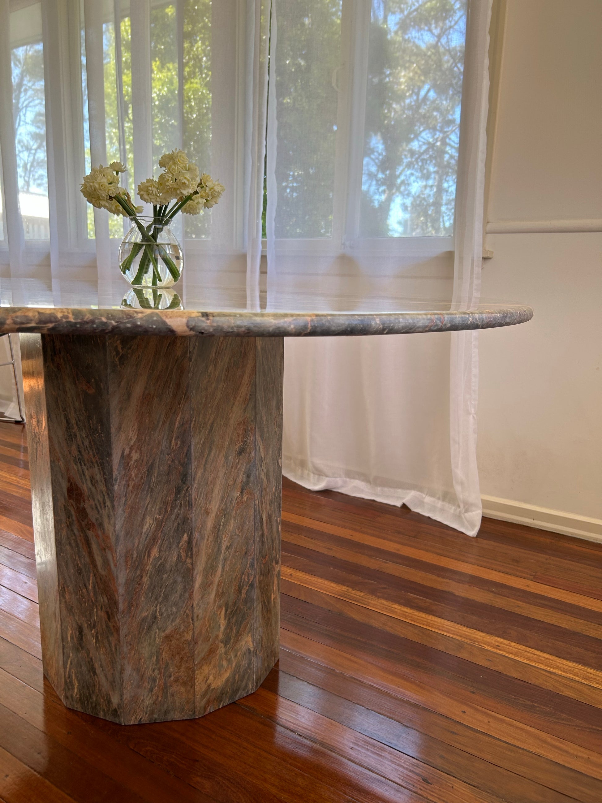 vintage marble dining table