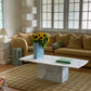 Large Callacatta White Marble Coffee Table