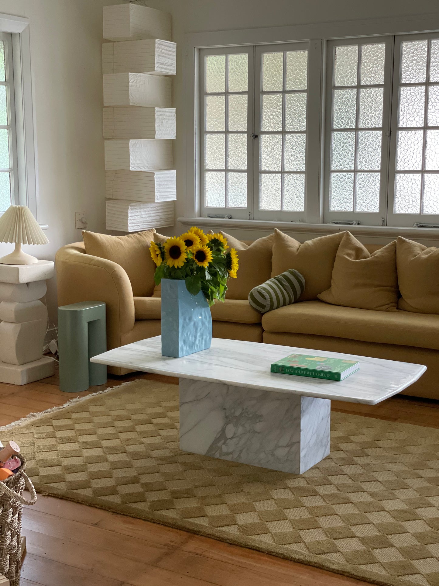 Large Callacatta White Marble Coffee Table