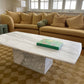 Large Callacatta White Marble Coffee Table