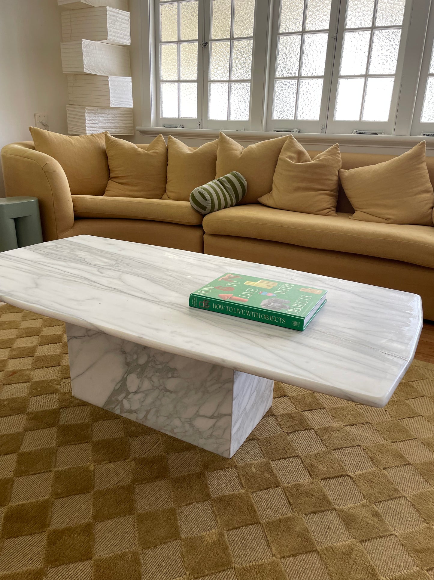 Large Callacatta White Marble Coffee Table