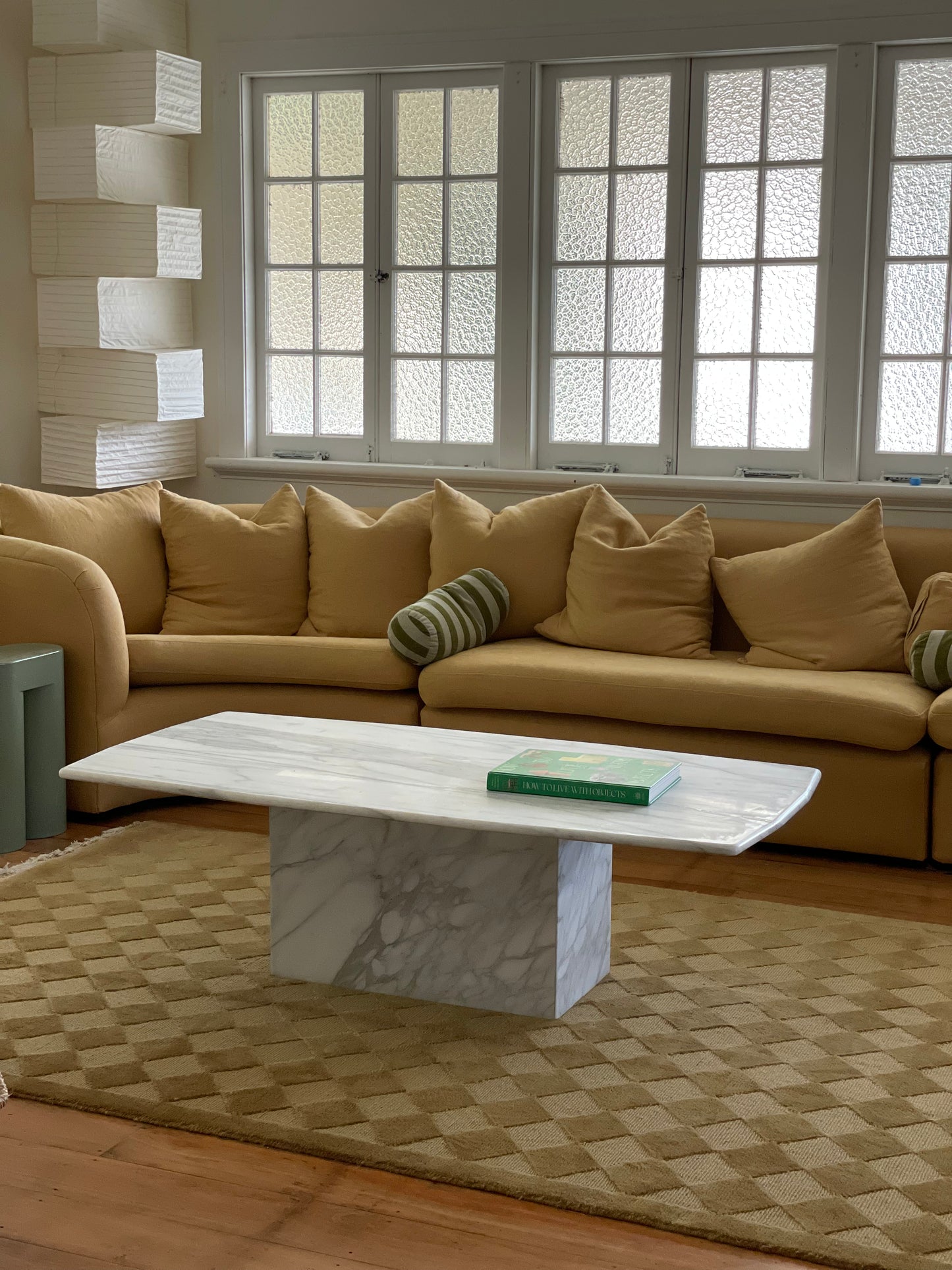 Large Callacatta White Marble Coffee Table