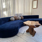 Bespoke Navy Velvet Curved Modular Sofa