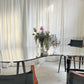 Large Custom Curved Mirrored Table