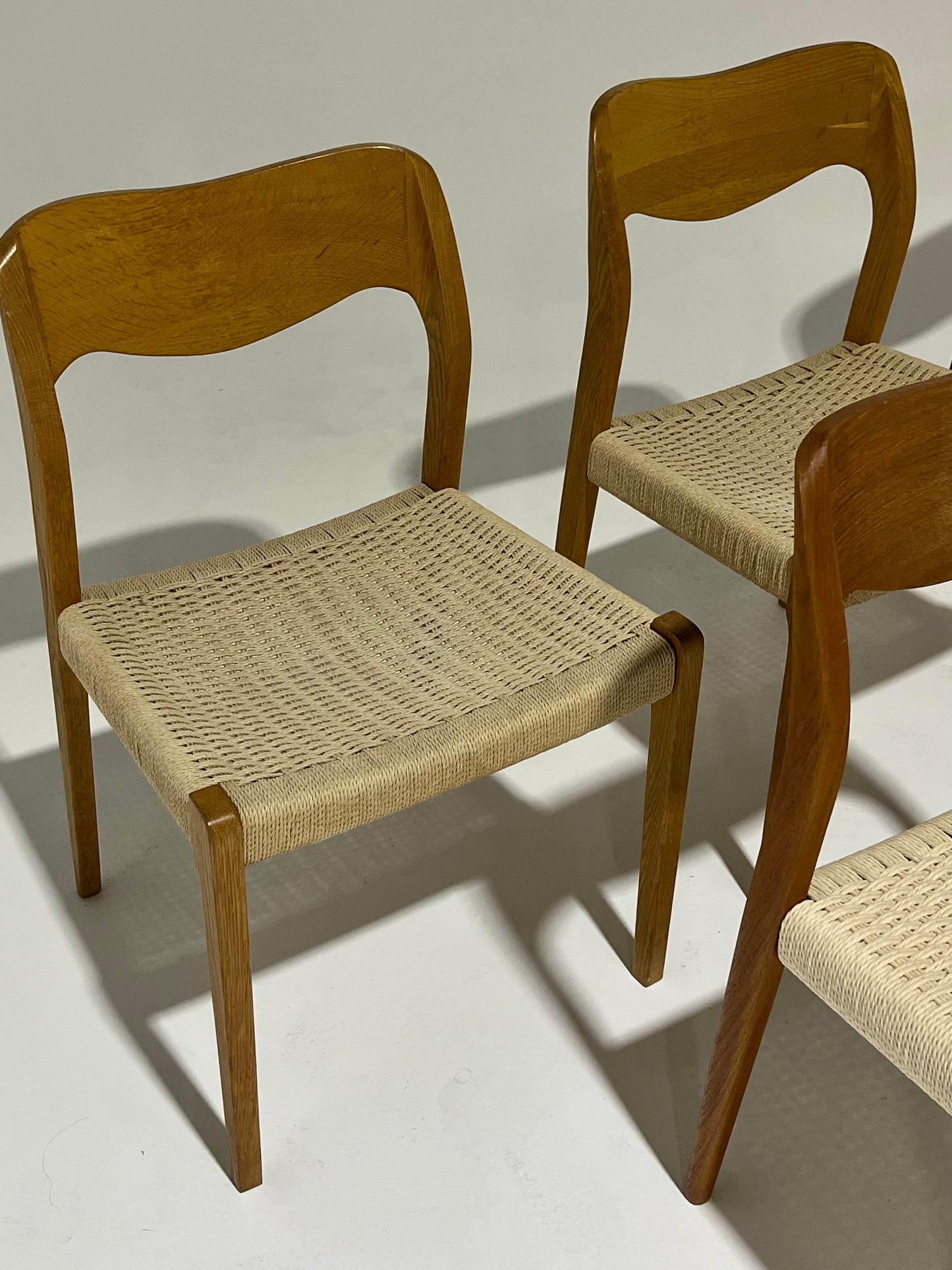 - Set of Six Danish Niels Moller #71 Dining Chairs