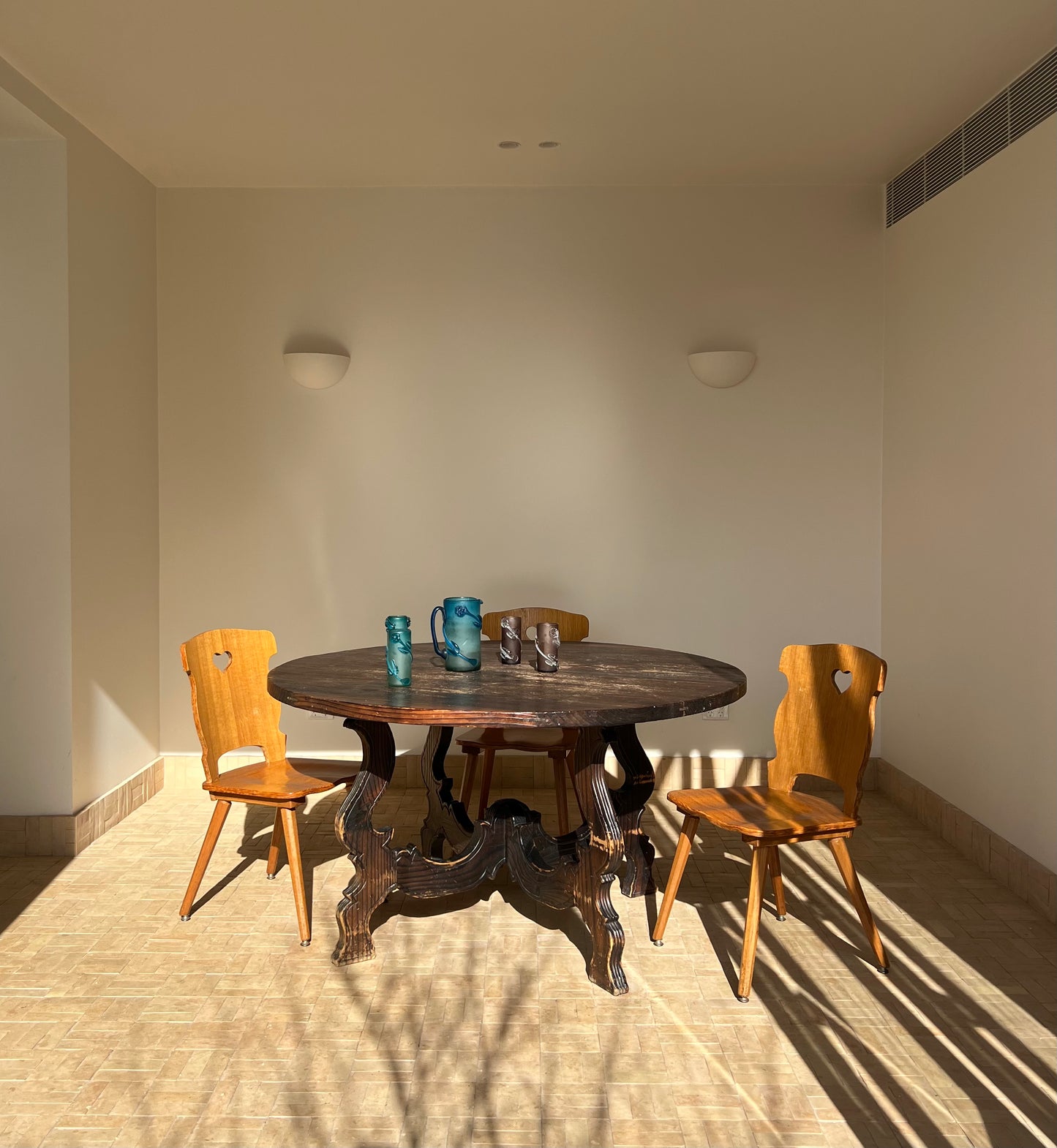 Vintage Spanish Round Dining Table
