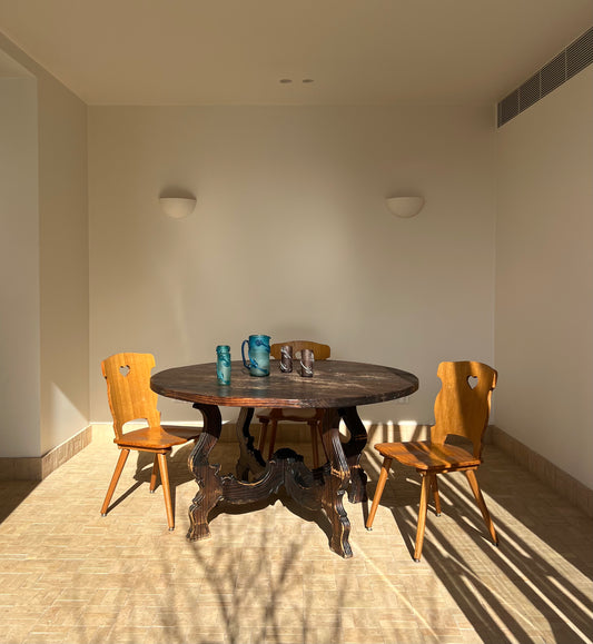 Vintage Spanish Round Dining Table