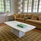 Large Callacatta White Marble Coffee Table