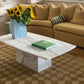 Large Callacatta White Marble Coffee Table