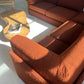 - Restored Bespoke Rust Boucle Modular Sofa and Armchair Set