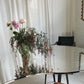 Large Custom Curved Mirrored Table