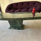 Vintage Green Marble Coffee Table