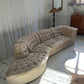 Vintage Curved Modular Sofa