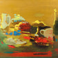Original Painting by Roland Bierge, France 1970s - Custom Oak Frame