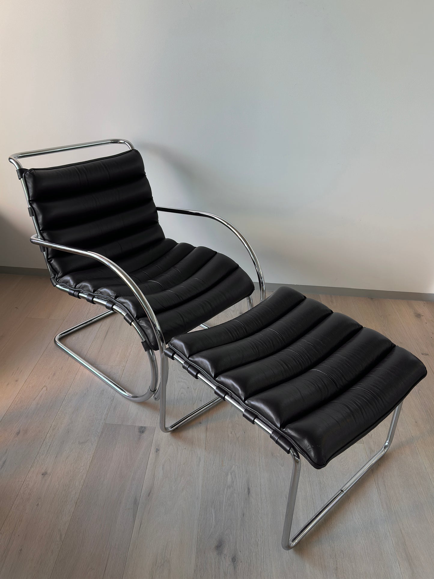 Vintage Lounge Chair with Ottoman