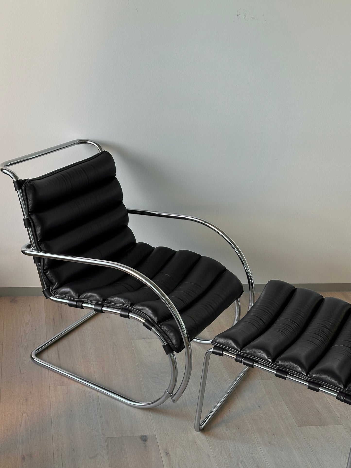 Vintage Lounge Chair with Ottoman