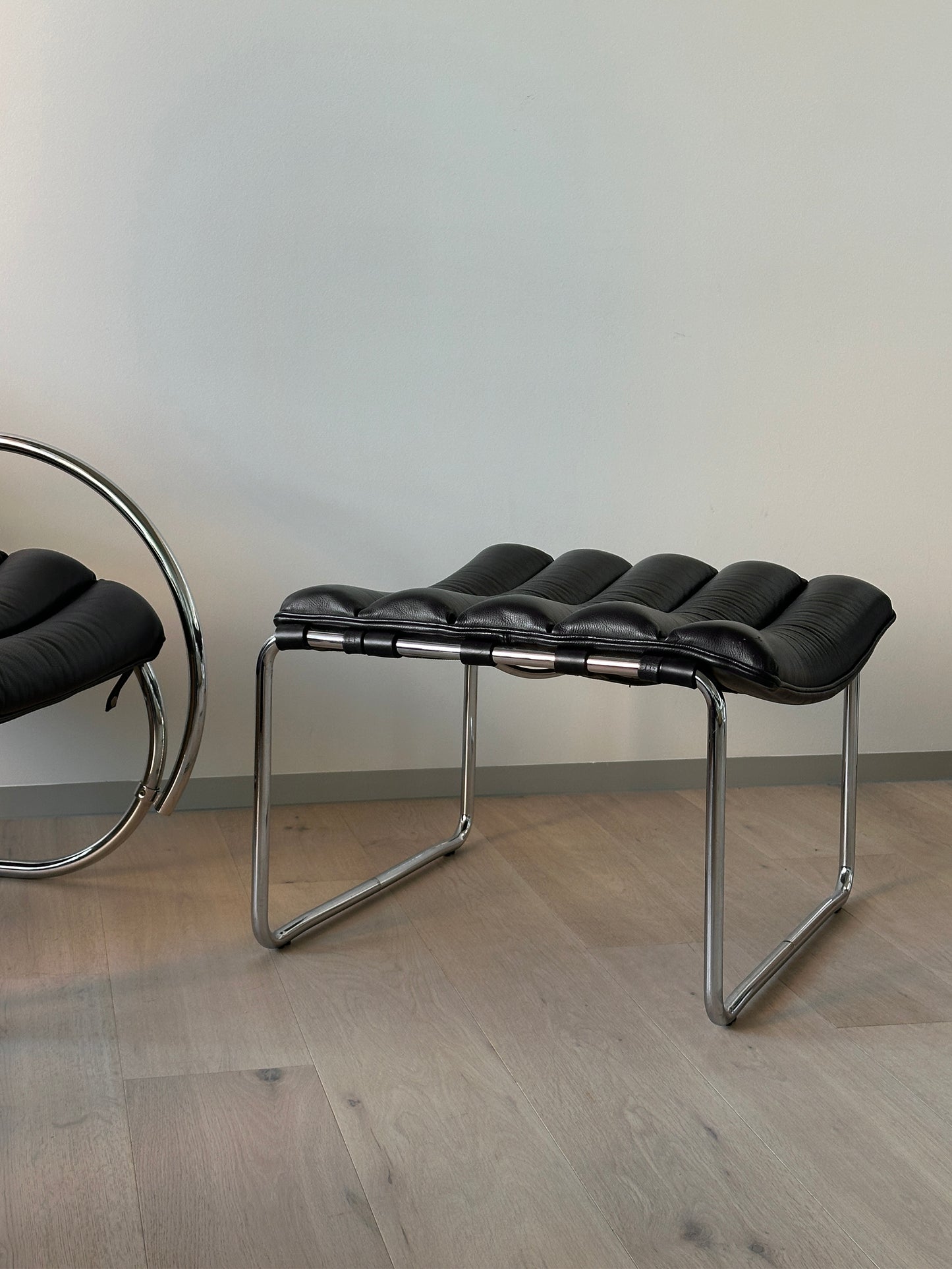 Vintage Lounge Chair with Ottoman